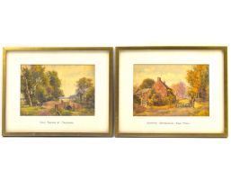 † R. W. 'ROBERT' MILLIKEN (born 1920); watercolours 'Autumn Afternoon Raby Mere' and 'Old Bridge