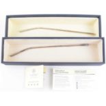 A pair of boxed sterling silver (925) drinking straws, in presentation cases and outer boxes,