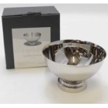 GEORG JENSEN; a boxed stainless steel 'Manhattan' bowl from the 'Manhattan' collection, 7.4 x
