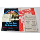 GIANTS OF MOTOWN; a souvenir brochure bearing signatures to include The Four Tops, The