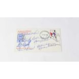 WORLD CUP 1966; a first day cover bearing signatures of the England winning team to include Bobby