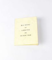 WINSTON CHURCHILL; a Christmas card signed Winston Churchill 1952. Condition Report: - We have not