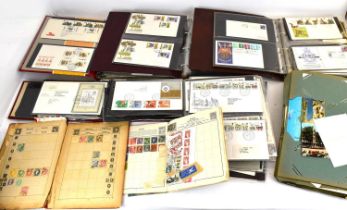 Four folders containing various first day covers including wildlife, military, etc, dating from late