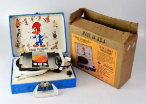 A Woody Woodpecker & Friends cased Solid State phonograph, suitable for 33.5 and 45 records, model