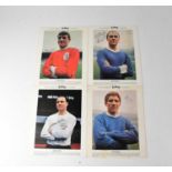 Eight Typhoo Tea signed collectors' cards, comprising Roger Hunt, Ray Wilson, Alan Ball, George