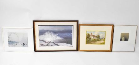 Ten various watercolours and prints by various artists, various sizes, all framed (10).