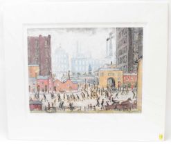 ROLF HARRIS; a limited edition print 'Coming From the Mill (After L. S. Lowry)', no.278/695, 43 x