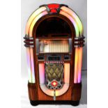 A 1950s-style CD phonograph jukebox by Santique Apparatus, model no. CD, with digital display and