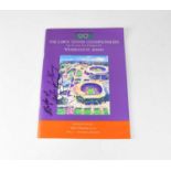 WIMBLEDON 2000; an official programme signed to the cover by Billy Jean King, and signed to inner