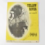 CHRISTIE; sheet music 'Yellow River', signed to cover. Condition Report: - We have not authenticated