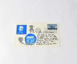 MALCOLM X; a first day cover signed and dedicated by the human rights activist. Condition