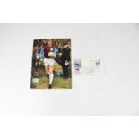 BOBBY MOORE; a 1966 World Cup first day cover signed and dedicated 'Paul, many thanks for your