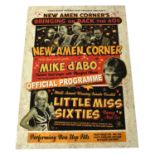 NEW AMEN CORNER; a 'Bringing on Back the 60s' official programme, signed to interior, Mike D'abo (
