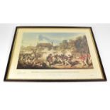 DENNIS DEIGHTON; colour lithograph prints depicting the Battle of Waterloo, titled 'Waterloo: The