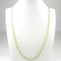 A dainty belcher link necklace, length 53cm, approx. 4.5g (af). Condition Report: - Each end has a