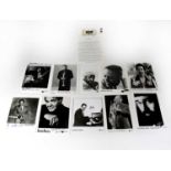 JAZZ; a collection of black and white publicity photographs signed by Jazz musicians to include