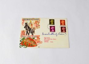 LORD MOUNTBATTEN; a first day cover bearing the signature Mountbatten of Burma. Condition