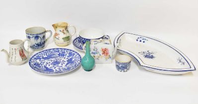 Various items of Chinese and other Oriental 18th, 19th and 20th century porcelain, to include a