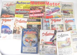THE AUTOCAR; a quantity of late 1920s magazines, show reports, etc, and a Morris Oxford Car Manual