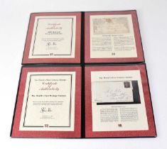 A Westminster Collection Ltd Penny Black cover, with certificate of authenticity and a further