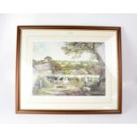 A group of four signed limited edition prints comprising Anita Hall, farmhouse with sheep, no.147/