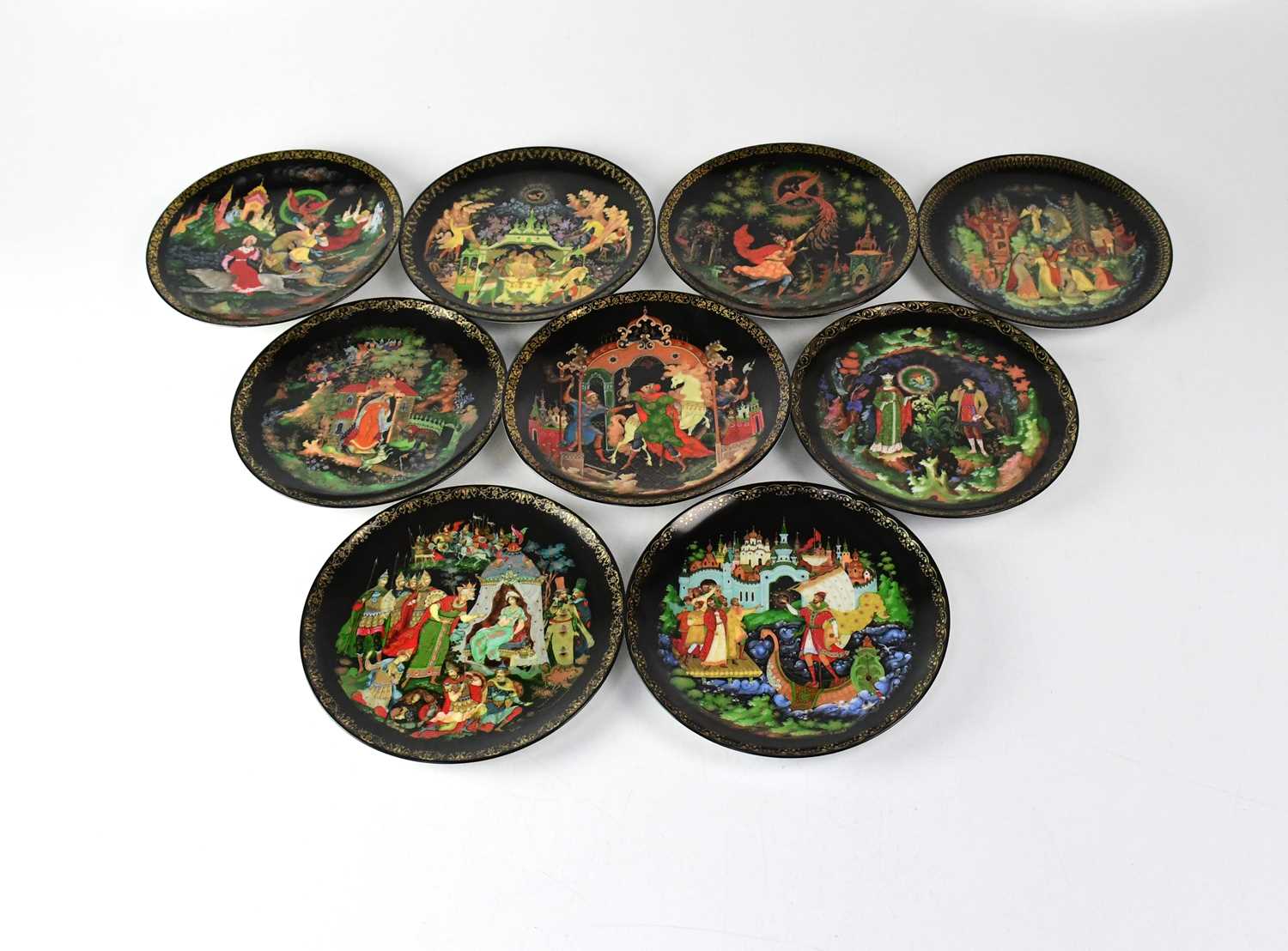 BRADFORD EXCHANGE; nineteen Russian collectors' plates dated 1989.