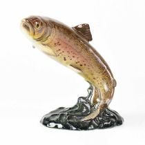 BESWICK; a model of a trout, no.1032, height 17cm.