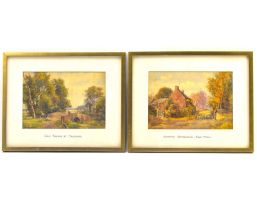 R. W. 'ROBERT' MILLIKEN (born 1920); watercolours 'Autumn Afternoon Raby Mere' and 'Old Bridge at