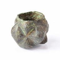 A medieval iron mace head, height 3cm.
