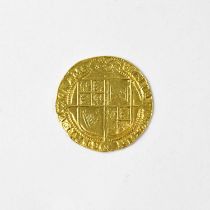 A James I (1603-1625) third coinage, laurel gold coin, approx. 8.75g, diameter ranges from approx.