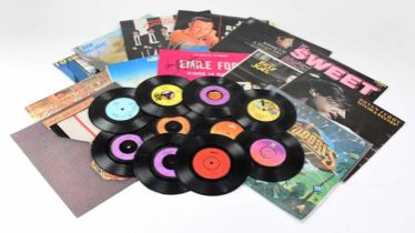 A good quantity of vinyl LPs including various Beatles titles, including 'Rock 'n' Roll Music'