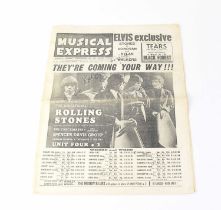 ROLLING STONES; a copy of New Musical Express dated Sept 10 1965, with image of The Rolling Stones