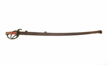 An early 19th century French M1822 pattern light cavalry sword inscribed to the blade, 'Manufre Rale