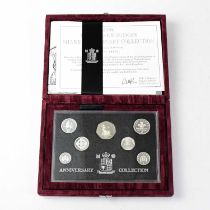 A cased set of limited edition United Kingdom Silver Anniversary Collection silver proof coins,