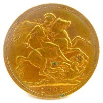 An Edward VII sovereign, 1909, George and Dragon, London Mint. Condition Report: - Approx. 7.96g.