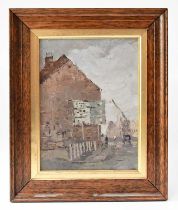SHEILA TURNER (born 1941); oil on board 'The Dock Road, Birkenhead', signed and dated '79 lower