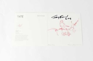 TRACEY EMIN; a Christmas card, 'Robin Sez 2002', signed and dated to the front Tracey Emin 2009.