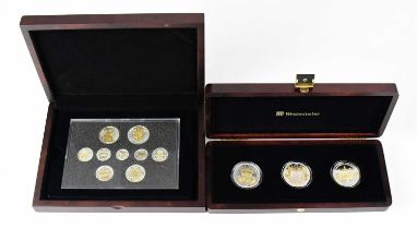 A Westminster Mint silver and gold plated coin set commemorating Queen Elizabeth II Coronation 1953,