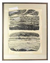 † LAETITIA YHAP (born 1941); black and white print 'Double Marine', signed and dated '64 lower left,