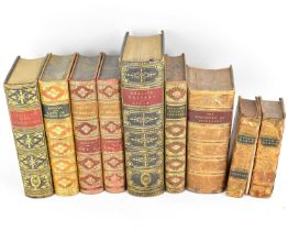 Nine historical account books, comprising 'Lord Macaulay's Essays and Lays of Ancient Rome',