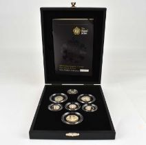 ROYAL MINT; a '2008 United Kingdom Coinage Royal Shield of Arms Silver Piedfort Collection',