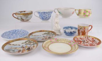 Various items of Chinese and Japanese porcelain, 19th and 20th century examples, including a hand