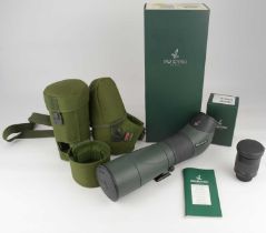 SWAROVSKI OPTIK; an ATS 65HD scope with Swarovski 20-60X S lens and Skua padded cover, with original