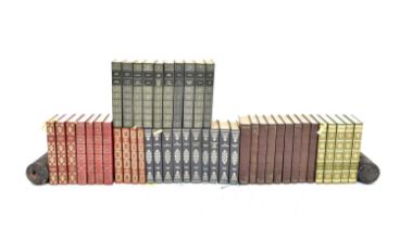 A good quantity of literature in decorative gilt-tooled bindings, including two boxed sets, each