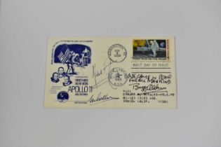 SPACE EXPLORATION; a first day cover, commemorating Apollo 11, signed to the front by Neil