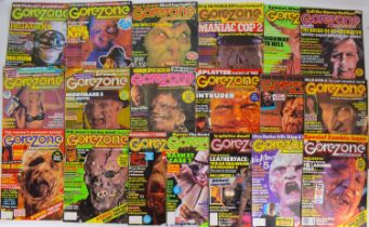 GOREZONE; a collection of nineteen late 1980s/early 1990s Horror themed magazines, to include issues