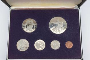 FRANKLIN MINT; a 'First Coinage of the British Virgin Islands Proof Set', comprising six coins, $