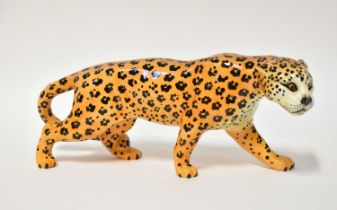 BESWICK; a figure of a leopard.