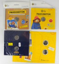 ROYAL MINT; two 'Paddington Bear' 50p commemorative coin packs from the 'Treasures for Life' series,