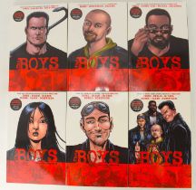 THE BOYS; six paperback editions, volumes 1-6, published by Dynamite (6). Condition Report: -